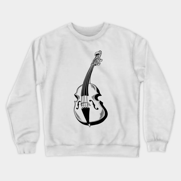 Upright bass Crewneck Sweatshirt by Adorline
